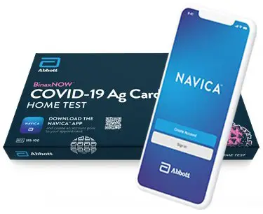 Abbott BinaxNOW COVID 19 Home Test Kit