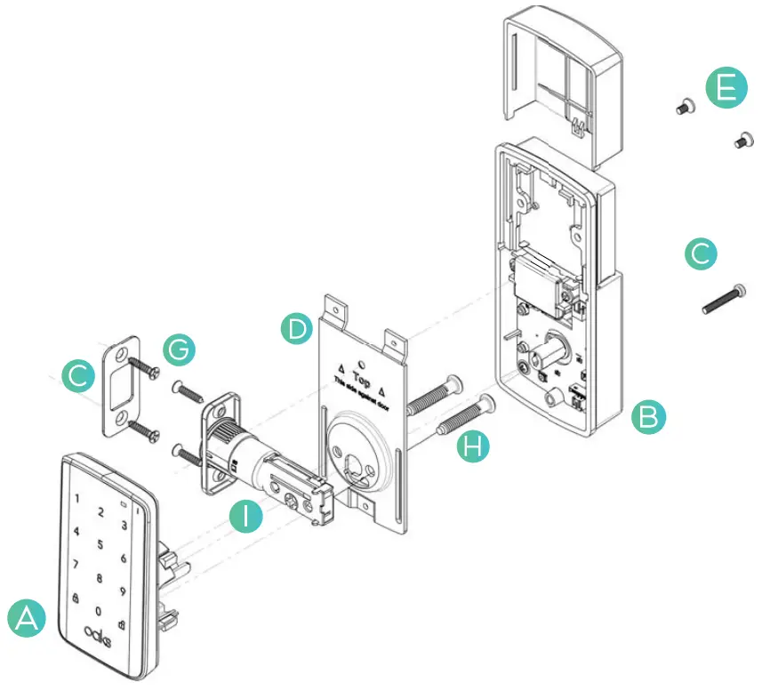oaks 3 Smart Sleek Secure Lock - fig 1