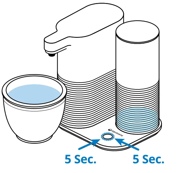 aquasana AQ CWM2 B Countertop Water Filter Clean Water Machine - blinks blue