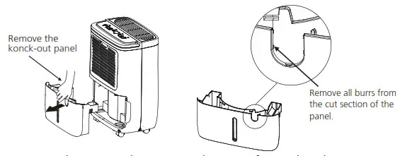 Midea CD002UI DN Dehumidifier- Continuous draining