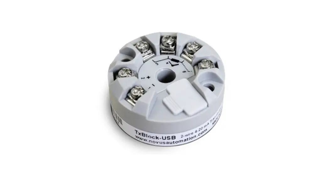 Novus Txblock-usb Heat Mounted Temerature Transmitter User Manual