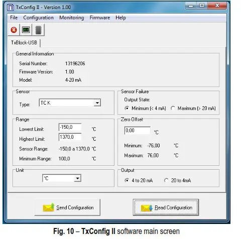 NOVUS TxBlock-USB Heat Mounted Temerature Transmitter- Fig 10