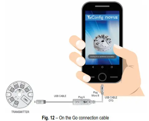 NOVUS TxBlock-USB Heat Mounted Temerature Transmitter- Fig 12