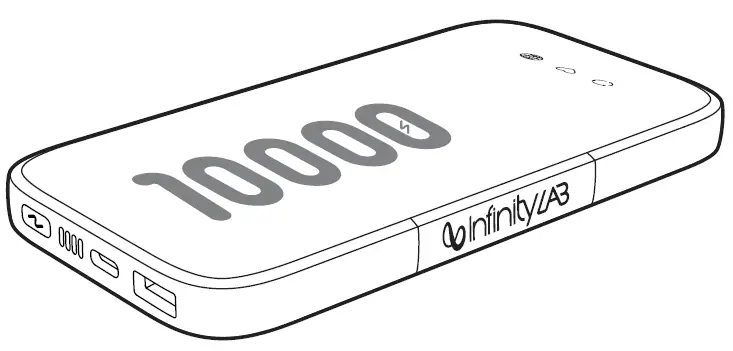InfinityLAB INSTANTGO 10000 mAh Wireless Power Bank pro