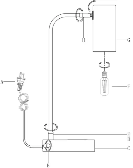 RH TEEN TL1056 Regan Task Table Lamp with Wireless Charging