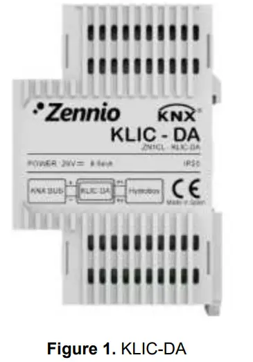 Zennio KLIC DA LT KNX DAIKIN Altherma LT Gateway - fig1