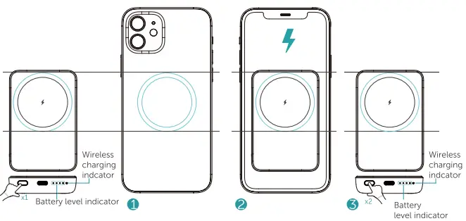 Shenzhen Qianwen Electronics W11 Magnetic Wireless Power Bank FIG2