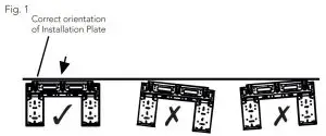 FIG 6 Installation plate mounting