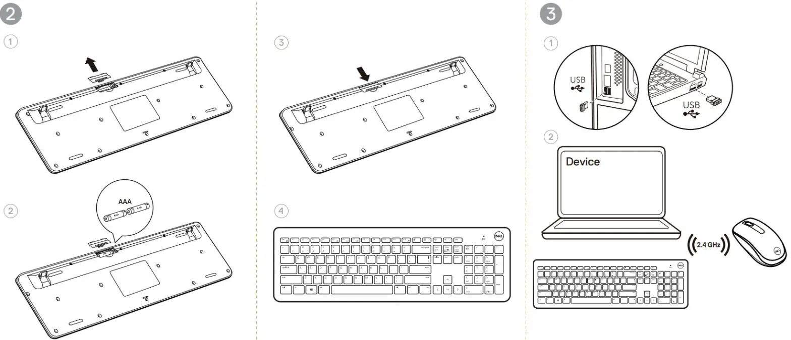 DELL KM3322W Wireless Keyboard and Mouse - fig2
