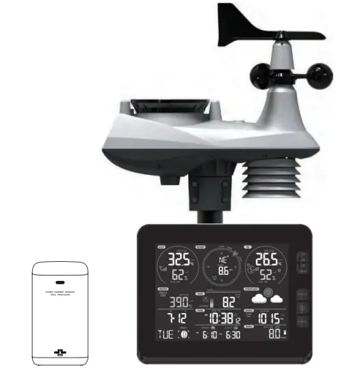BRESSER WS 3001000000 7 in 1 WiFi Advanced Professional Weather Station-