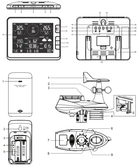 BRESSER WS 3001000000 7 in 1 WiFi Advanced Professional Weather Station-fig1