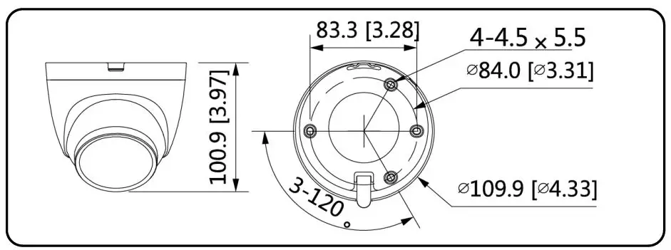 RISCO RVCM52P22 VUpoint Bullet 4MP Varifocal PoE Network Camera-PROD