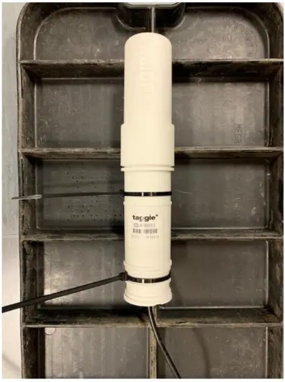 taggle 922MHz DSSS Transmitter - Trim excess cable ties length and discard appropriately