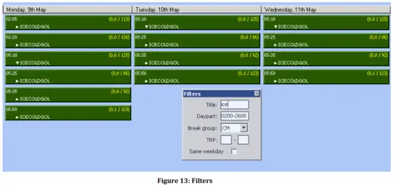 techedge BreakEstimator Software - Filters