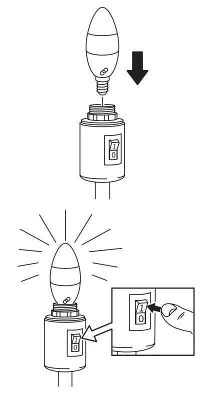 IKEA 504.600.42 TRÅDFRI Remote Control Kit White Spectrum Instruction Manual - Switch on