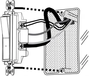 STEP 4 Testing switch prior to mounting in wall box