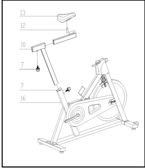COSTWAY SP37312 Exercise Cycling Bike with Stationary Belt Drive Indoor for Gym Home 3