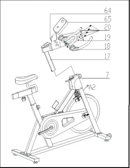 COSTWAY SP37312 Exercise Cycling Bike with Stationary Belt Drive Indoor for Gym Home 4