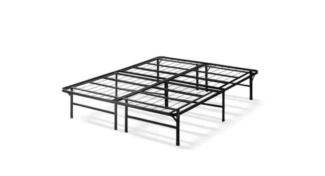 Mellow Hd-nsb-14f-fe 14-inch Full Bifold Metal Platform Bed Frame Heavy Duty Steel Slats User Manual