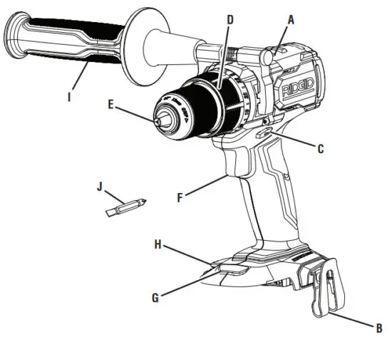 RIDGID R86115 Brushless Hammer Drill - fig 1
