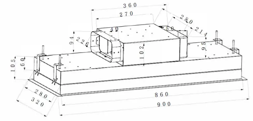 ViandPRO VP-CH93WHTSS Aria Flush Fit Ceiling Hood-fig1