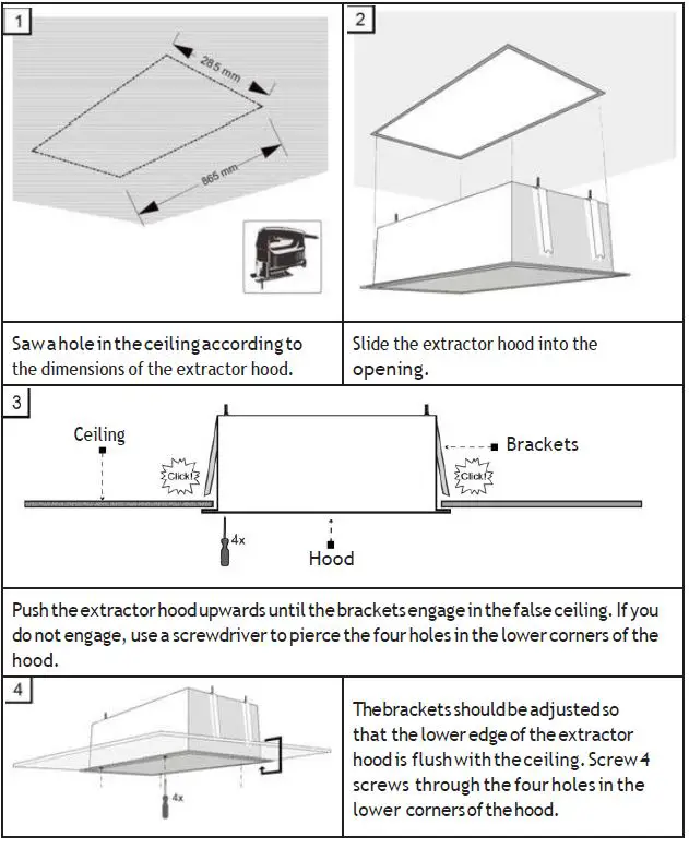 ViandPRO VP-CH93WHTSS Aria Flush Fit Ceiling Hood-fig2