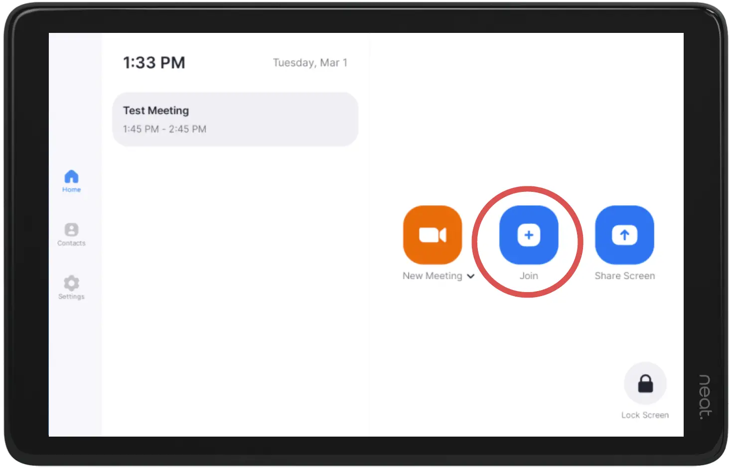 Joining from Neat Pad