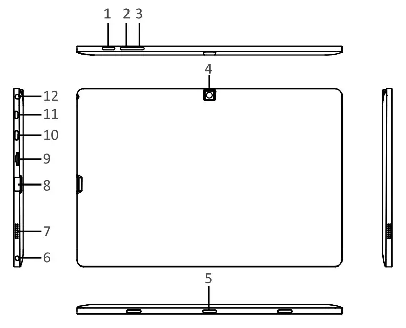 FUSION FWIN232 Plus S2 Ultra Slim Windows Tablet PC - Figure