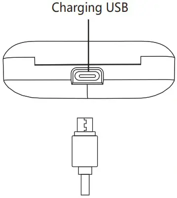 MICCELL M12 TWS Wireless Bluetooth Earbuds - Charging 2