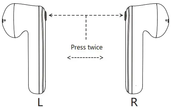 MICCELL M12 TWS Wireless Bluetooth Earbuds - Manual pairing