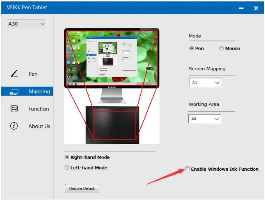VEIKK A30 Graphic Pen Tablet - figure 19