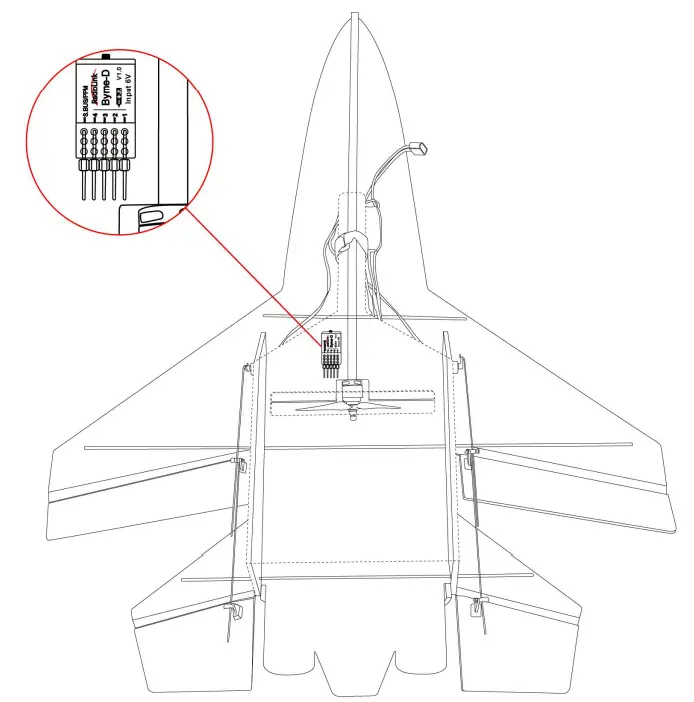 Radiolink Byme D Flight Controller of Delta Wing - fig