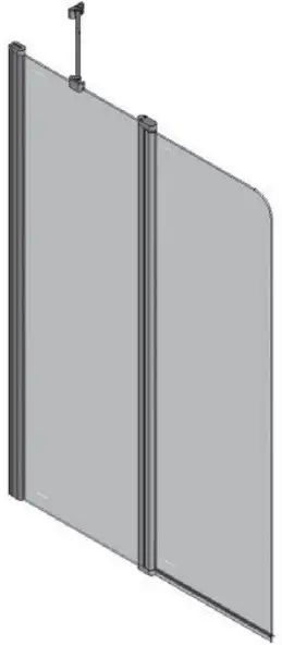 RAVAK CVS2-100 LR BRIGHT ALUMINUM TRANSPARENT-fig1