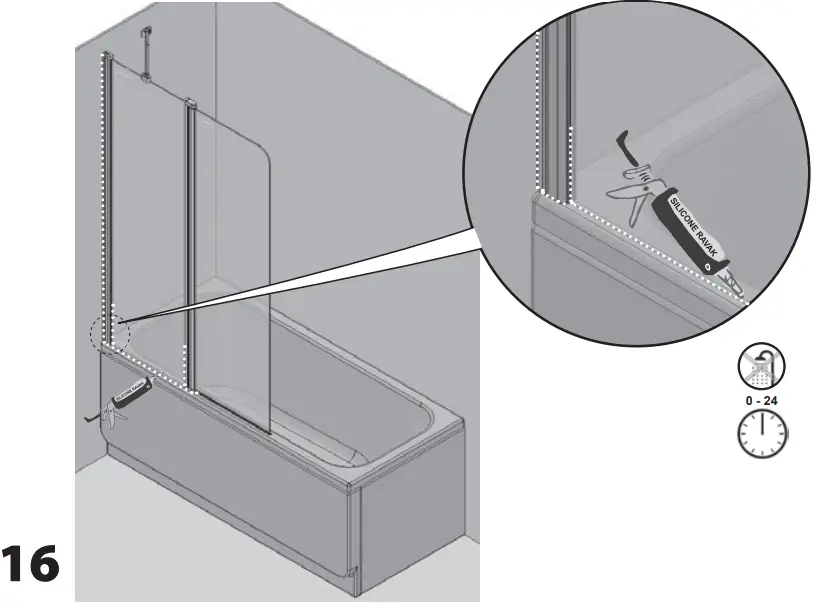 RAVAK CVS2-100 LR BRIGHT ALUMINUM TRANSPARENT-fig16