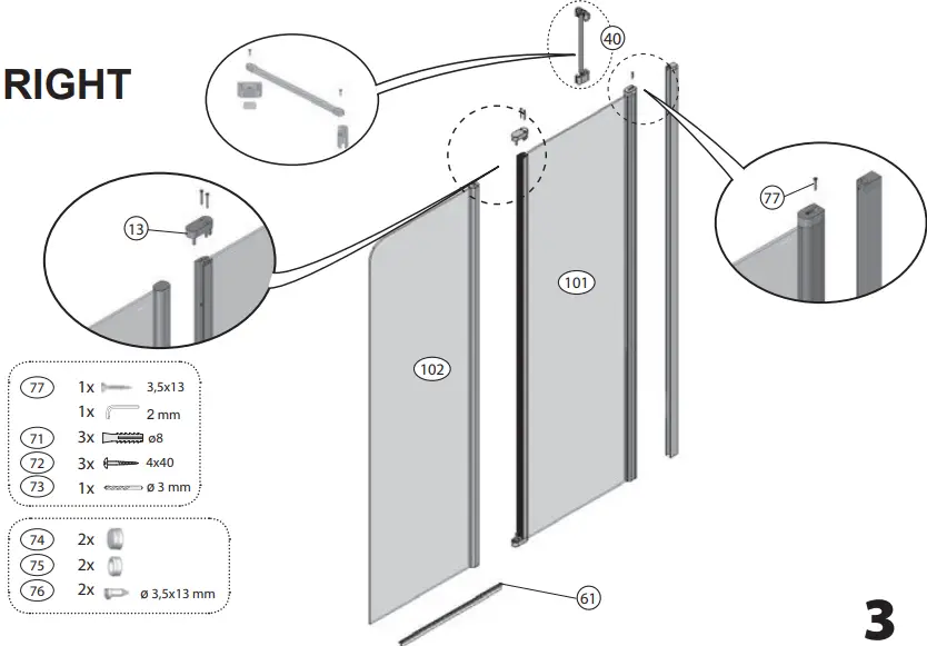 RAVAK CVS2-RAVAK CVS2-100 LR BRIGHT ALUMINUM TRARAVAK CVS2-100 LR BRIGHT ALUMINUM TRANSPARENT-fig3NSPARENT-fig3100 LR BRIGHT ALUMINUM TRANSPARENT-fig3
