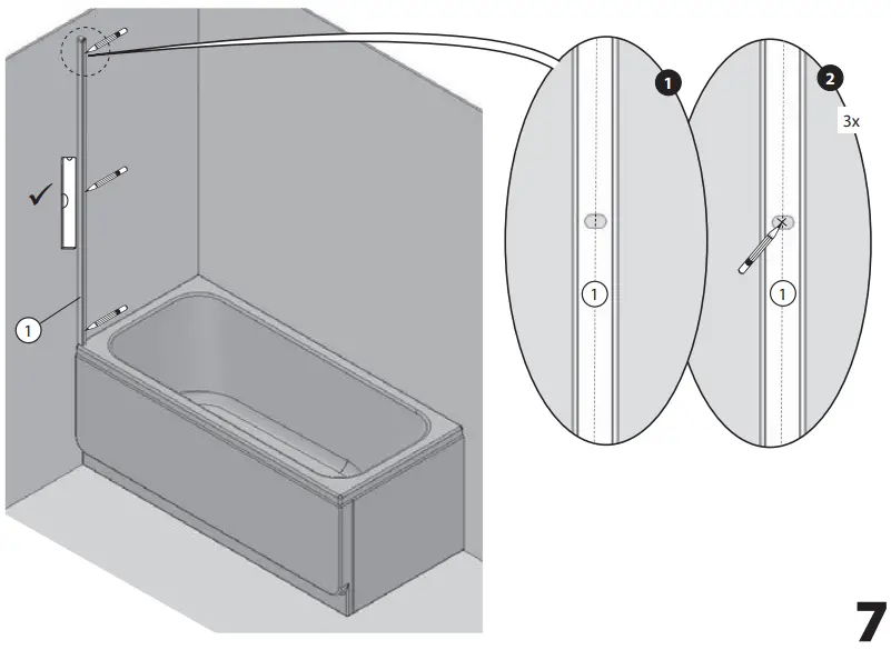 RAVAK CVS2-100 LR BRIGHT ALUMINUM TRANSPARENT-fig7