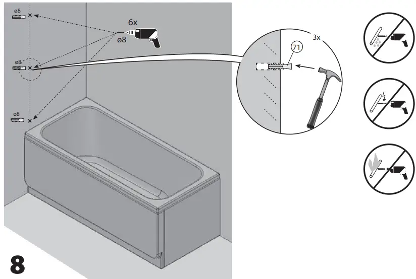 RAVAK CVS2-100 LR BRIGHT ALUMINUM TRANSPARENT-fig8