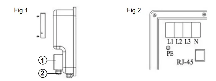 em2go 22kW 3 Phasen EM022AC1OCPP wall box charging station - figure 2