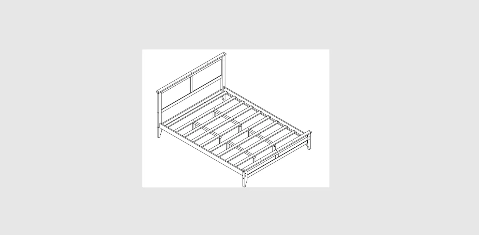 Polibi Wf283525 5 Pieces Gray Solid Wood Queen Bedroom Sets Instruction Manual