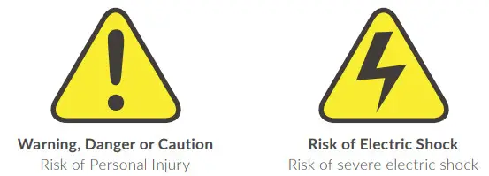 ROSCO 5500K Image Spot - warning