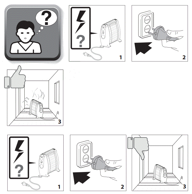 DeLonghi TRNS0808M TRNS Series Portable Oil Filled Radiator 9