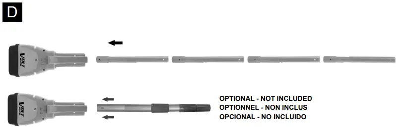 WATER TECH 12001645 Volt Rechargeable Spa Vacuum-FIG8