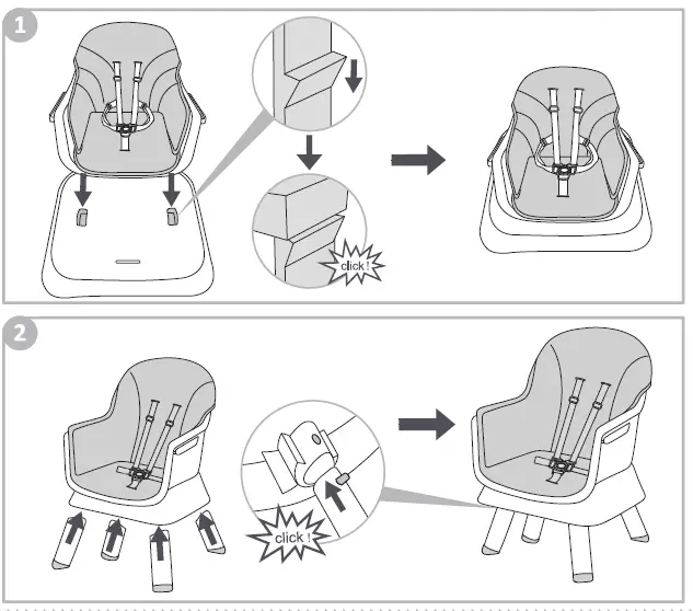 4BABY 116323 High Chair-2