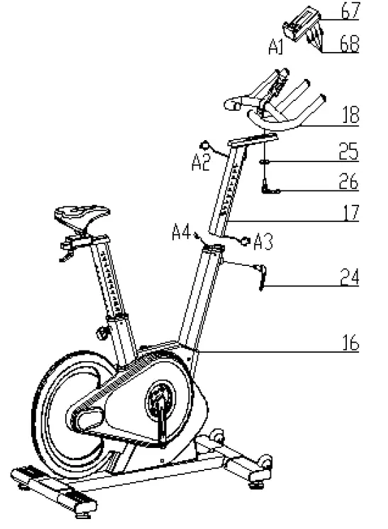 20068 inCondi S800i Spin Bike inSPORTline 4