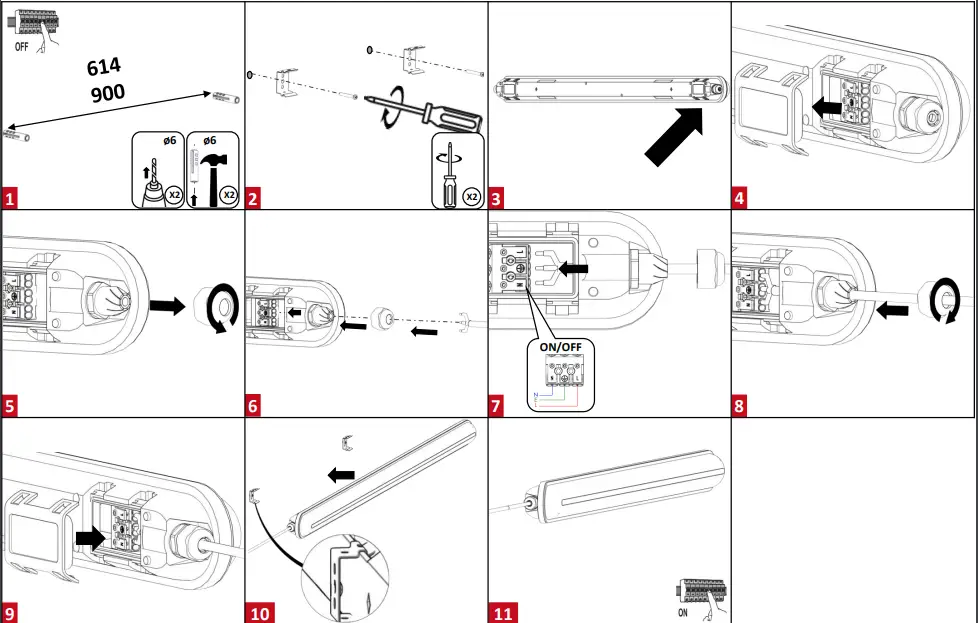 resistex 605056 Noclip Wall Light Instruction fig 2