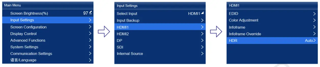 NOVASTAR MX40 Pro LED Display Controller - Figure Figure 6-7 HDR