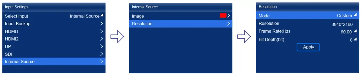 NOVASTAR MX40 Pro LED Display Controller - input settings