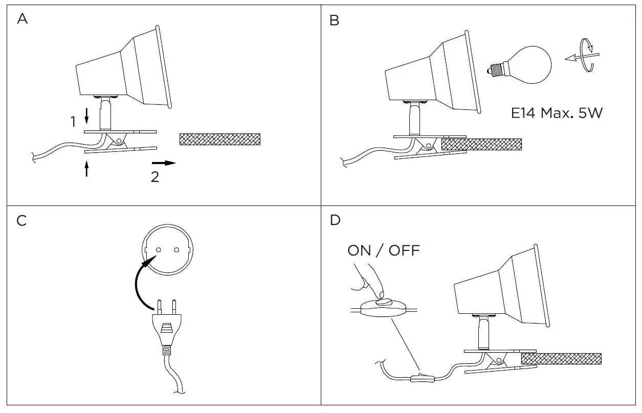 SESSAK LIGHTING Pinstripe Lamp Lia White fig 1