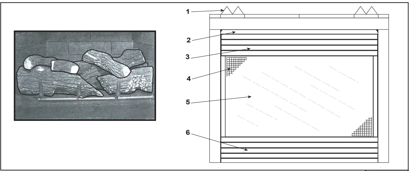 heatilator GCDC42E 42 Inch Caliber DV Gas Fireplace fig