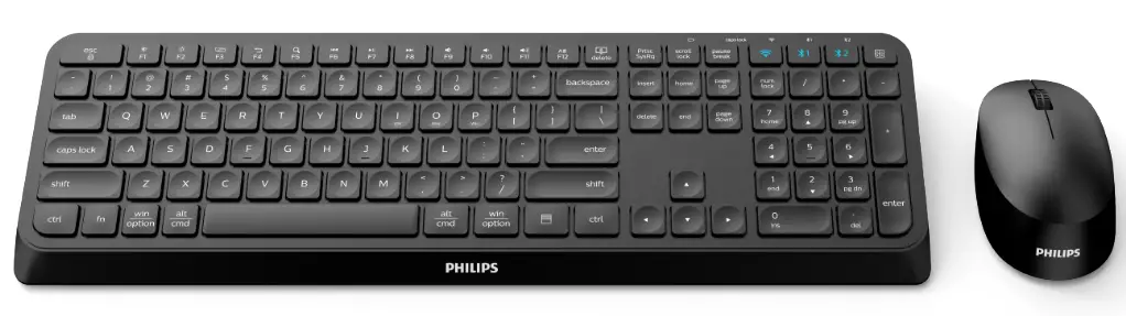 PHILIPS SPT6407 4000 Series Keyboard Mouse Combo
